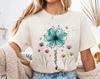 Floral Mama Shirt, Wildflower Graphic Tee, Aesthetic Flower, Botanical Mom Shirt, Spring Summer T Shirt, Gift for Mom, Womens Tee Up To 3XL