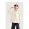 Boy S Fleece Jacket Stand Collar Long Sleeve Casual Autumn School Outerwear