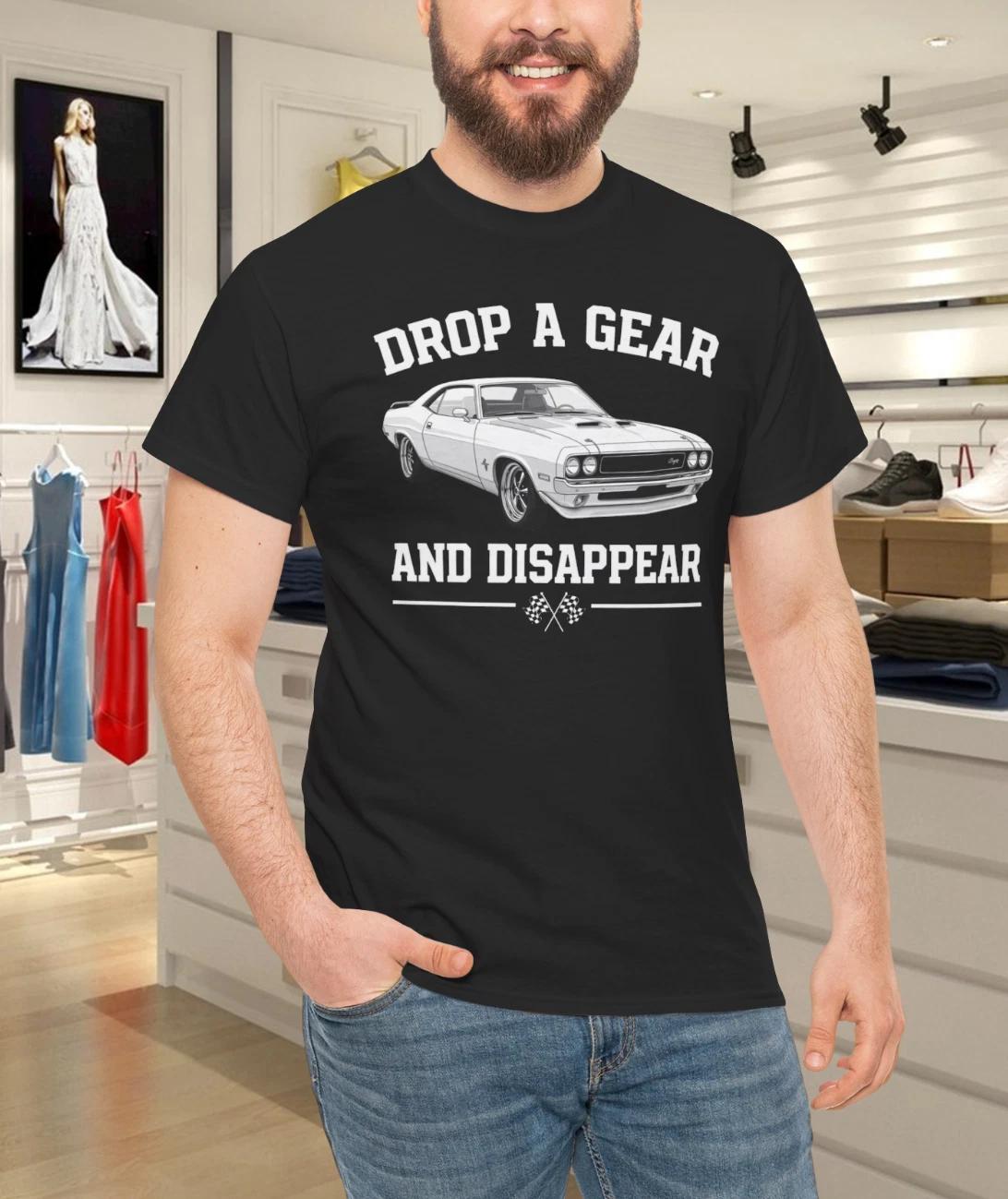 Mopar Drop A Gear And Disappear Cotton Unisex T-Shirt L