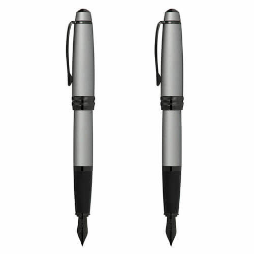 Cross Cross Bailey Fountain Pen w/ Black Nib (Matte Grey)