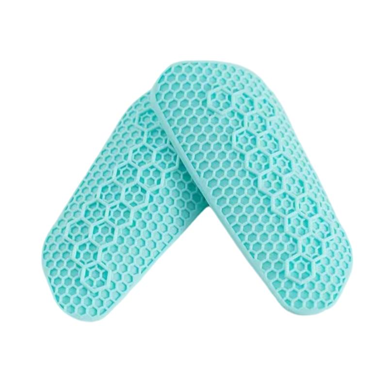 1 Pair Unisex Silicone Leg Protectors Shock Absorption Football Rugby Skiing Sports Shin Pads Football 1