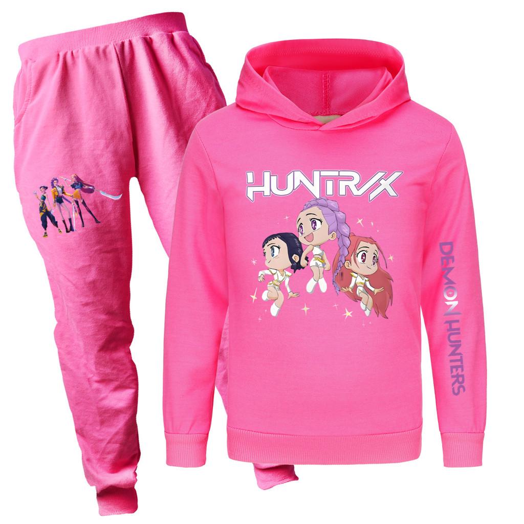 

5044x Детский комплект одежды для девочек: худи, брюки и штаны с принтом Руми, Зои и Миры. 100cm розы красного