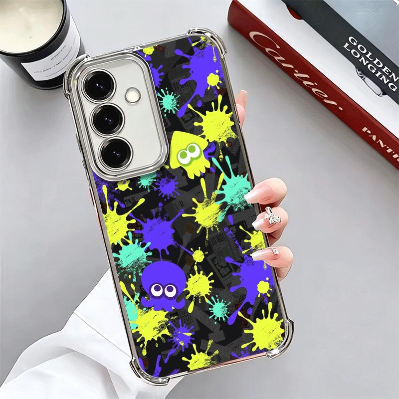 S-Splatoons Game Plating Phone Case For Samsung A17 A07 A37 A57 A16 A56 A15 A55 A14 A54 A13 A53 A26 A36 A25 A35 A24 A34 A23 A33