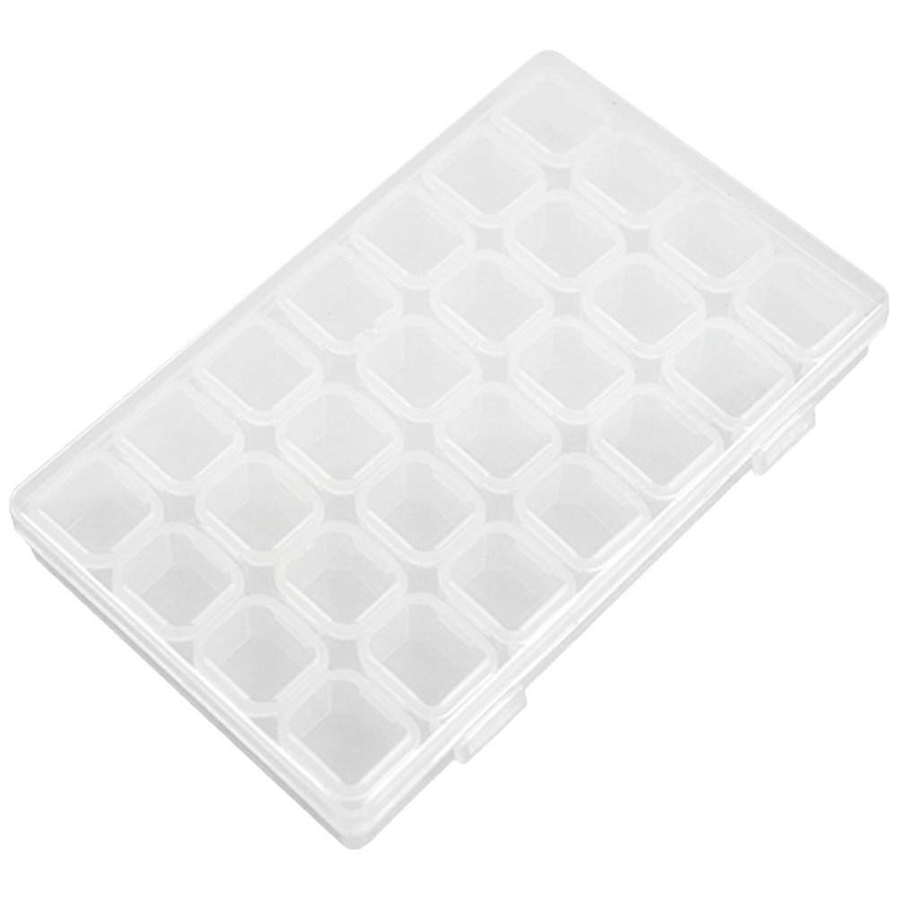 Transparent Jewelry Organizer Box Multi Grid Manicure Storage Case Anti Tarnish Thick Plastic Jewelry Holder Earrings Organizer 17.5X10.7X2.8CM