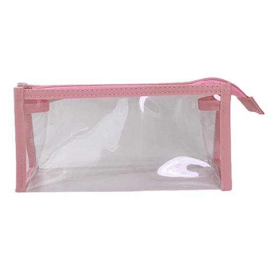 Pouzdro na tužku Transparentní Lehká přenosná kapsička na zip Kosmetická taška do školy