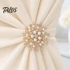 Snowflake Lapel Pin Brooch Pin, Pearls And Rhinestone Decor, Strong Buckle Secure Fit Decorative Clip Brooch, Durable Alloy Fine Electroplating