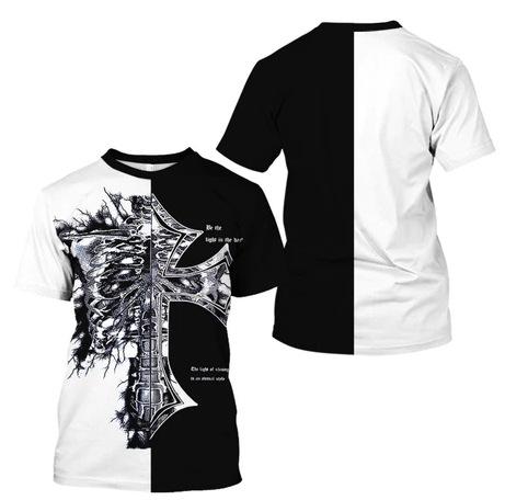 Men s T-Shirt, Ancient, Tribulation, Brand Cross, Print Short Sleeve T-Shirt XXS