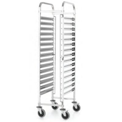 Transport Trolley for Transporting Catering Containers 15x GN11 Kitchen Line Hendi 813270