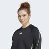 Adidas Women S Stadium 3 Stripe Crewneck SweatShirt Soft Layer 3 Stripe