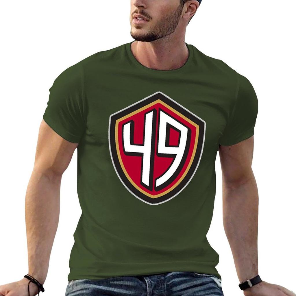 49ers (Go Niners!) T-Shirt-Grafiken übergroße Basketball-Grafik-T-Shirts schwarze T-Shirts für Männer