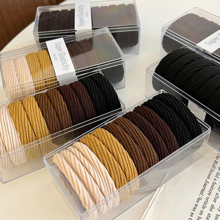 2025 Durable High Elasticity Hair Tie - Versatile Thickened Ponytail Band