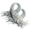 200 Piece Pre Cut Cord with Clip Locking Decoration Fasteners Rope Ornament Hook String for Christmas Tree Ornamentation P9YB