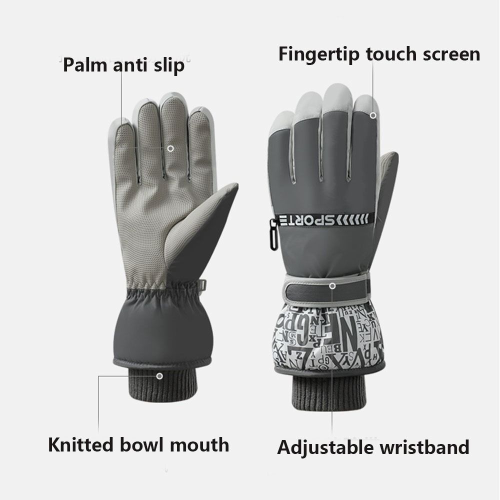 TouchScreen Snow Ski Gloves Waterproof Snowboard Mittens Warm Cycling Gloves  Outdoor Sports