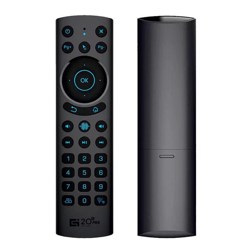 Intelligente Air Mouse Sprach- und Bluetooth-Doppeltouch-Fernbedienung mit Infrarot-Tastatur