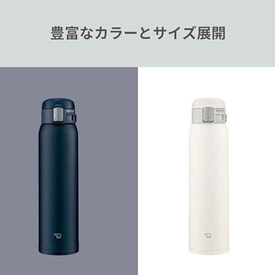 Zojirushi Thermos Bottle 600ml One-Touch Mug Lightweight Compact Standard Type Insulation Cooling Pale White SM-SF60-WM