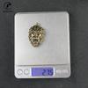 Brass Punk Rock Lion Head Keychains Pendant Jewelry Handmade Copper Pendant Animal Instruments Lucky Home Decorations Avoid Evil