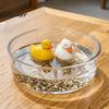 Miniature Duck Ornament for Landscaping Floating Resin Figurine, Realistic Yellow Statue, Simulation Animal Cute Statue Indoor Fish Tanks Outdoor