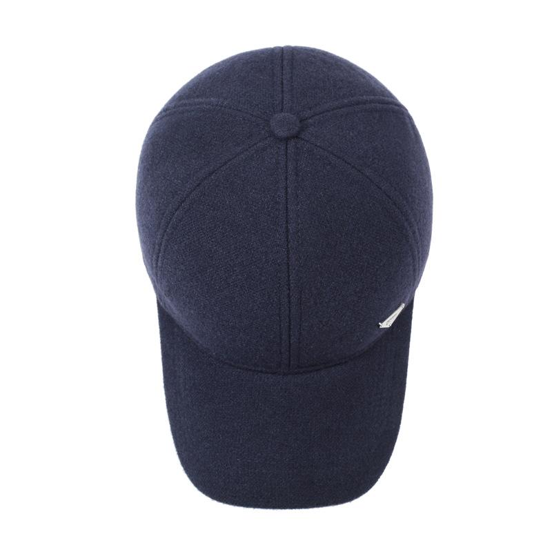 Men's Winter Hat Middle-Aged Hat Thick Warm Ear Protection Baseball Cap Outdoor Cap