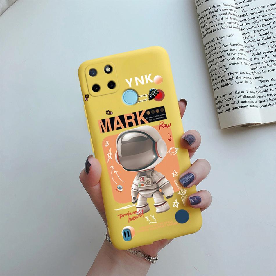 Case For Realme C25Y C21Y Back Cover Cute Flower Protect Soft Phone Case Silicone Cartoon Funda For Oppo Realme C25Y C 21Y Capa