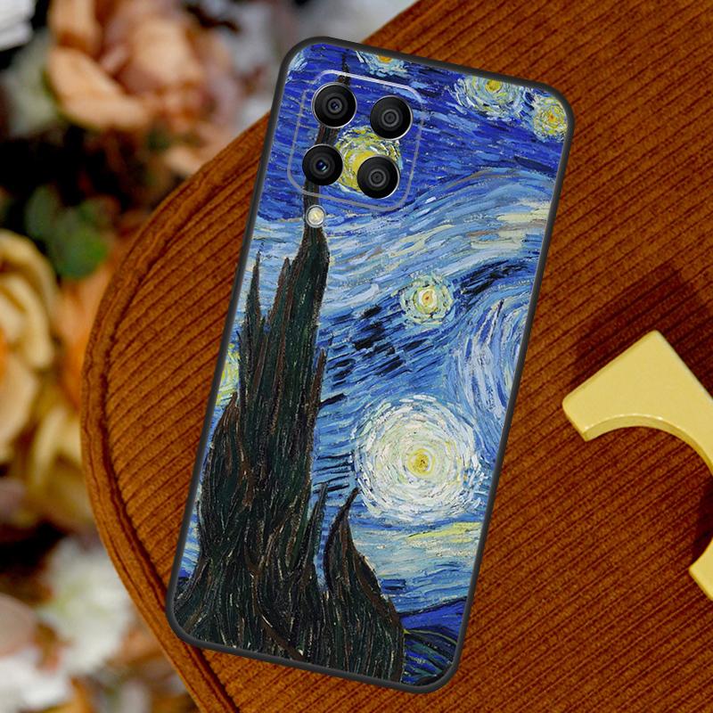 Paintings Starry Night Gogh For Samsung Galaxy M14 M34 M54 M12 M32 M52 M53 M33 M13 M20 M15 M55 M31s M30s M21 M51 Case
