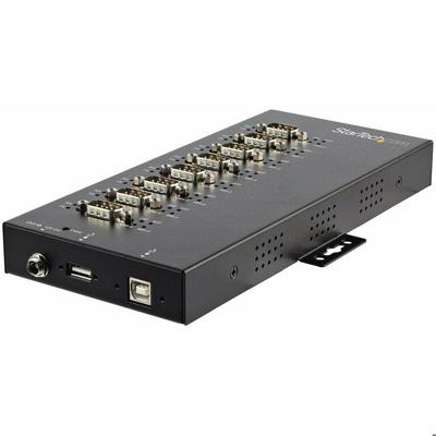 STARTECH 8-Port Industrial USB To Serial RS232/RS422/RS485 Hub with Electrostatic Protection (ESD) 15 kV - USB - PC