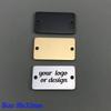 MaiLun 30pcs 18x32mm 20x60mm Stainless Steel Rectangle Connector Laser Engraved Design Logo Label Polished Metal Plates