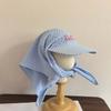 1pc Women's Sunshade Baseball Cap,Plaid Simple Sweet Personality Fashion Trendy Korean Style  Headwears Outdoor Beach Head Scarf
