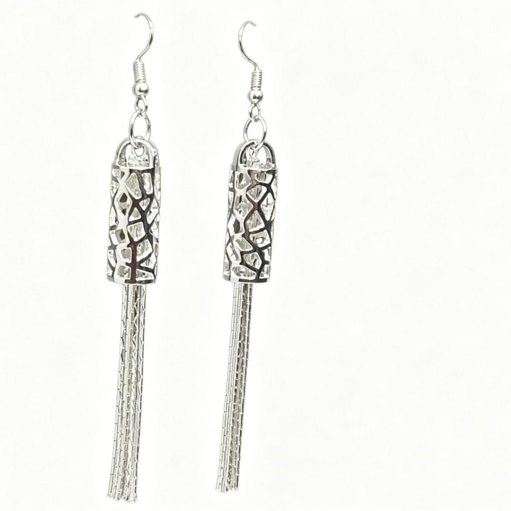 Korean Style Tassel Earrings: Elegant Long Drop Earrings for Women