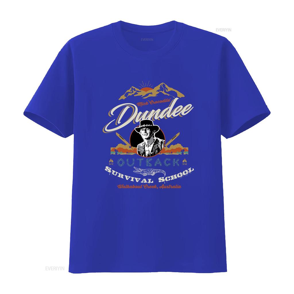 Crocodile dundee film movie horror sci fi regalo compleanno cinema retro s s T Shirt vintage Lavato Morbido grafico moda Unisex