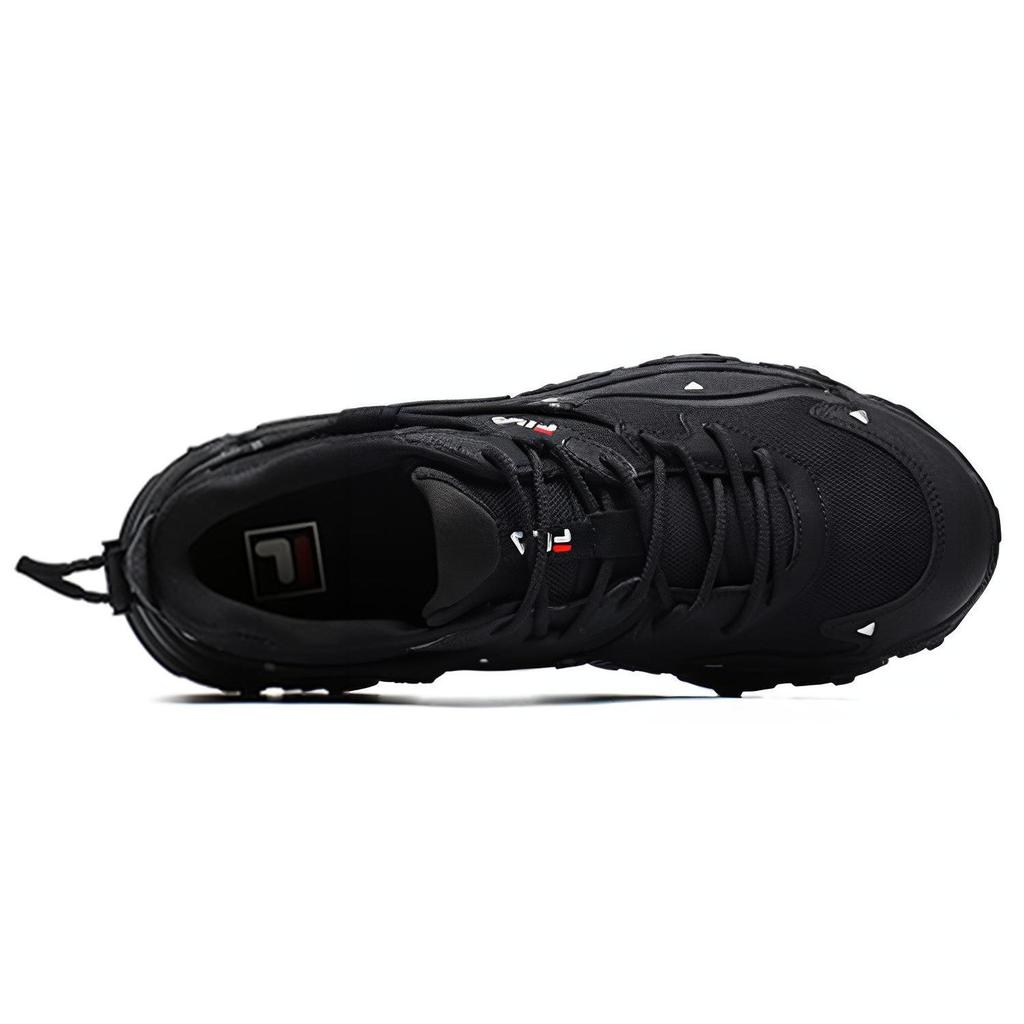FILA Cat Paw 2.0 Sports Fashion Comfortable Fabric Synthetic Leather Low-Top Casual Running Shoes Eighth Generation Women sneaker Black F12W134108FBK