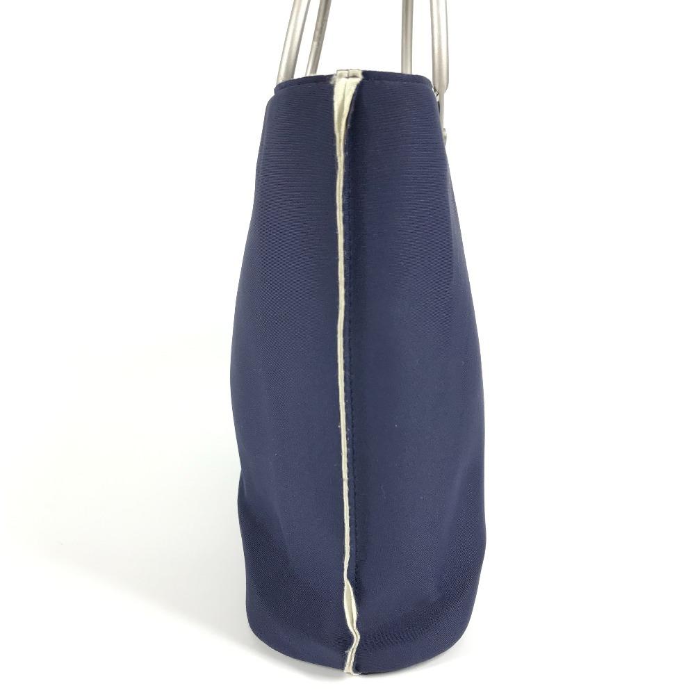 CHANEL Bag Tote Bag Hand Bag polyamide Navy/Silver