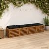 4 piece Seat Cushions VUGHT 4 pcs 100percent  Polyester Black