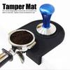 Silicone Material Coffee Tamper Mat Corner Edge Silicone Coffee Pad  Countertop Use