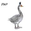Amber Liquid Display Decanter 3D Animal Whiskey Decanter, 350ml Decorative Bottle, Glass Bird Liquor Design Bottle Artistic for Wine Spirits Home Bar