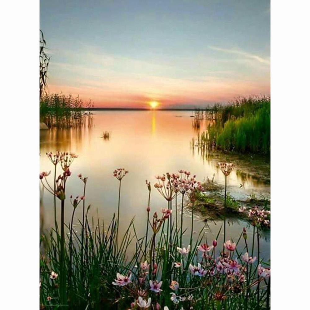 

Huacan Rhinestone Paste DIY Алмазная картина Вышивка крестом 5D Вышивка Картины Full Square 30*40 cm