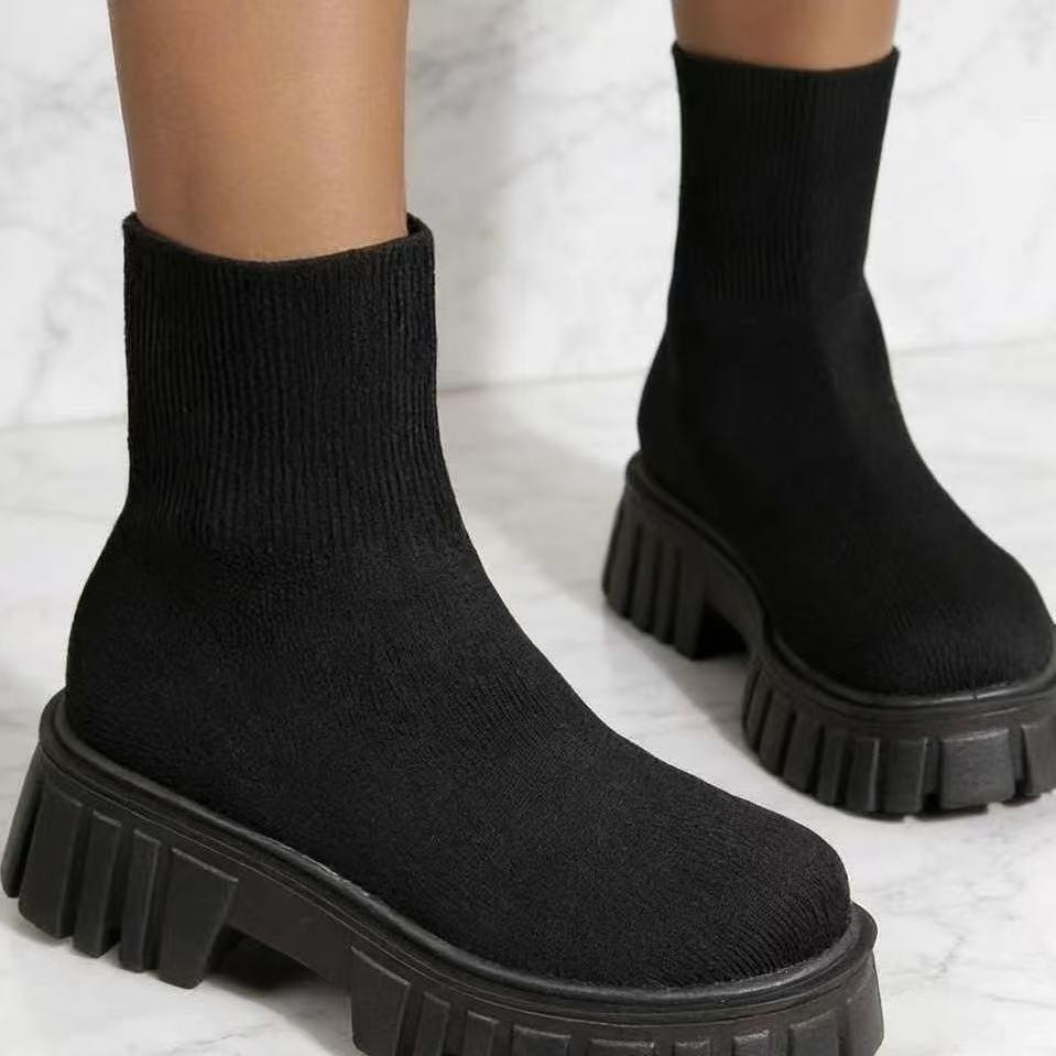 French retro socks boots new idyllic fashion trend socks boots vacation fairy style sexy dating