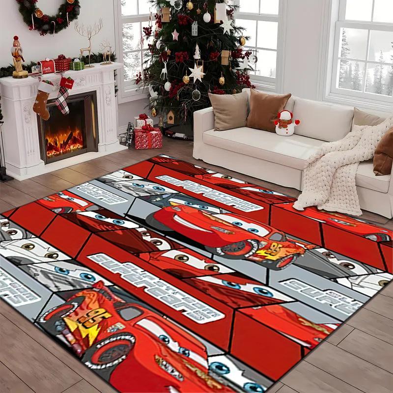 1PC Lightning McQueen Rug - Home Decoration Carpet For Living Room Bedroom Flooring Computer Chair Area Rug