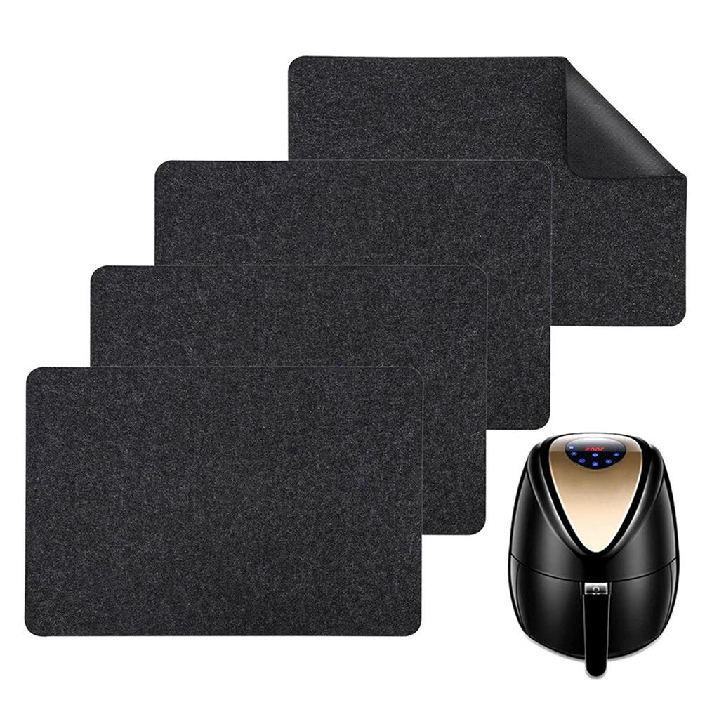 Värmebeständiga Mattor Halkfria Bänkskive Skydd Bordsunderlägg Airfryer Köksmaskin Mattor Kuddar Filtmaterial
