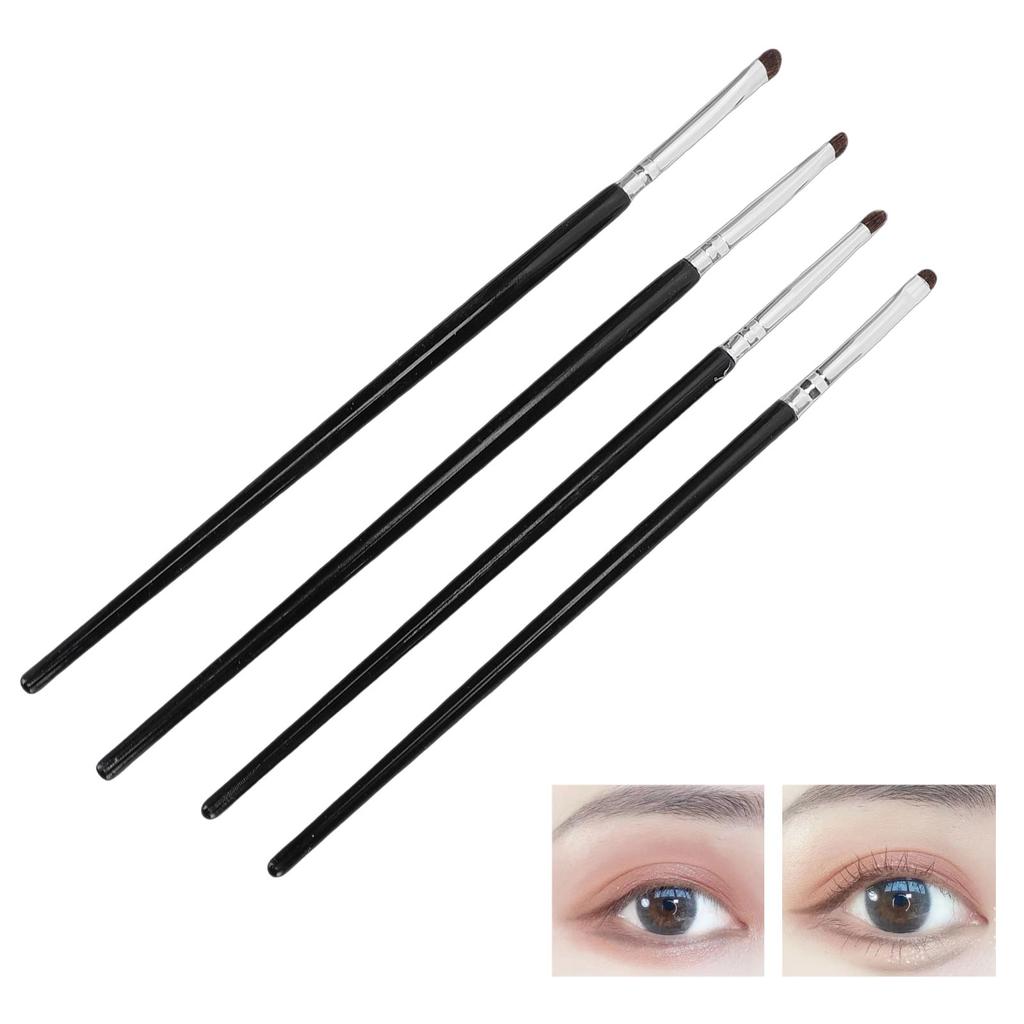 3 Set 4 Pcs Eye Makeup Brush Set Small Smudge   Eyeshadow Brushes for Concealer Highlighting Blending