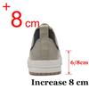 Fashion Leather Heightening Shoes for Men Insole 6cm 8cm Heels Casual Lift Height Shoes Man New Men Sneakers Elevator Shoes Comfortable