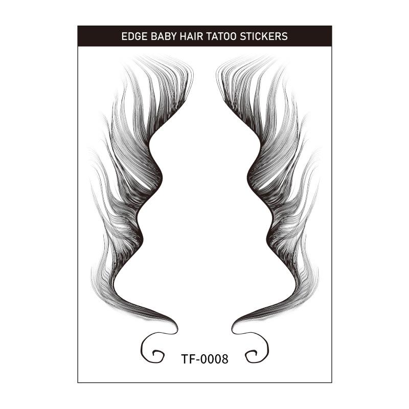 Bangs Sticker Eyebrow Sticker Hair Sticker Hairline Wig Tattoo Sticker Hair Edge Tattoo
