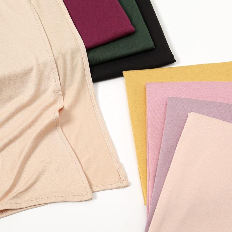 New solid color mercerized cotton sweat cloth headscarf hot-selling monochrome soft scarf YW