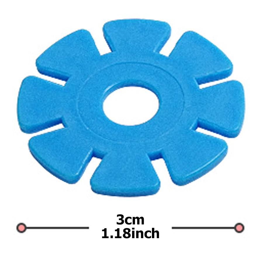 60/100/200pcs Snowflake Buliding Blocks 2 Colors Available Children Puzzle Plastic Early Education Toys Gift for Kids