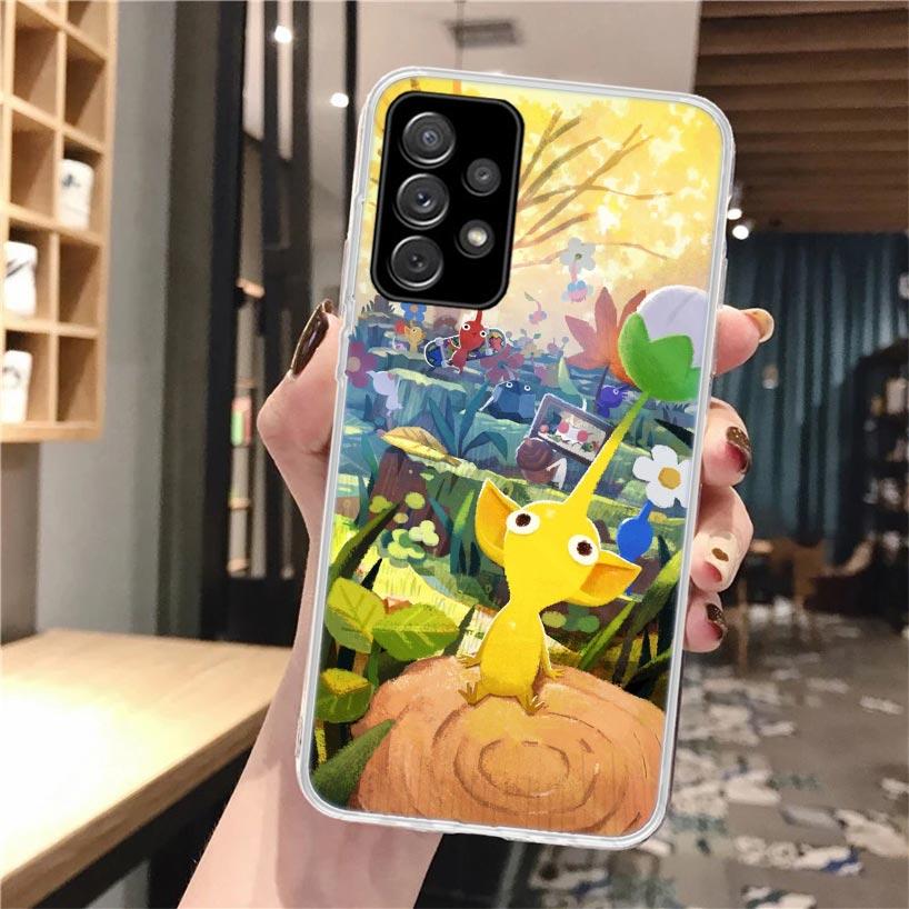 Game P-PikminS 4 Soft Phone Case For Samsung Galaxy A52 A42 A32 A22 A12 A02S A51 A50 A41 A31 A21S A71 A40 A30S A20E A10S A70
