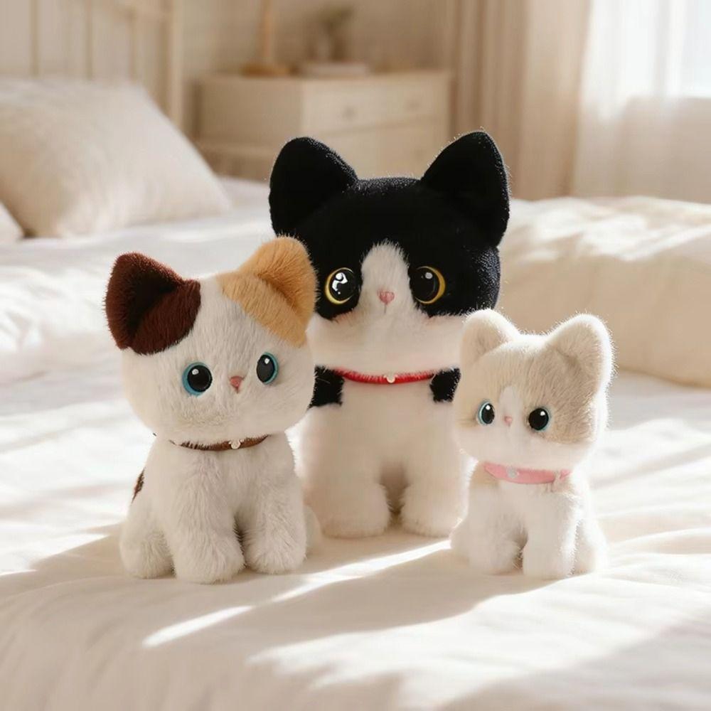 Sitting Pose Pet Cat Doll Stuffed Animals Stuffed Cat Boys Girls Kitten Plush Toys Desktop Decor