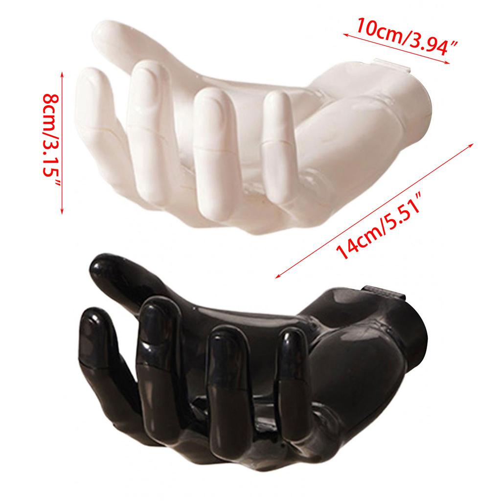 Wielofunkcyjny Stojak do Przechowywania Bez Wiercenia Stojak do Przechowywania Łazienkowy Kuchenny Żywiczny w Kształcie Dłoni Uchwyt na Kosmetyki do Akademika