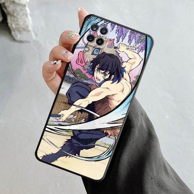 Telefon Fall Für Samsung Galaxy A70 A70s A50 A30s A04s A20s A20e A02 A02s A03 A42 M31 M13 Abdeckung Anime dämon Slayer Nezuko Tanjirou
