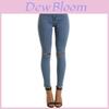 Pantaloni Lunghi Skinny Donna Moda Colore Unito Sexy Forati Vita Alta per uno Stile Senza Sforzo