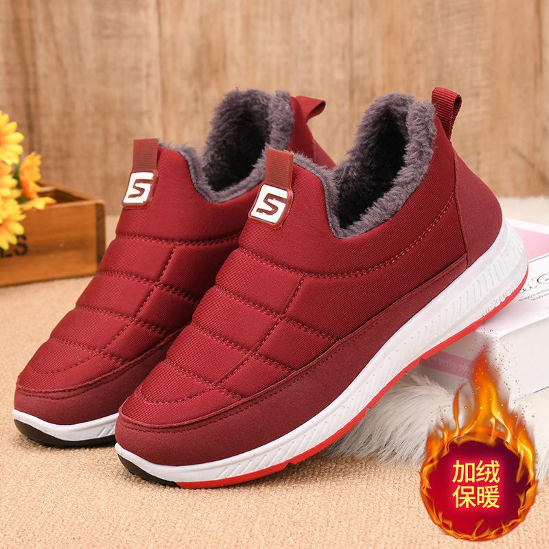 Fashion Women Plush Winter Snow Boots 2024 Woman Ankle Boots Botas De Mujer Couples Casual Men Warm Cotton Female Sneakers Walking Shoes
