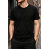 Plus Size - Men's T-Shirt S-5XL Featuring a Unique Black-on-Black Cat Outline Graphic Print - a Casual Short-Sleeve Crew-Neck Top With a Relaxed Fit,
